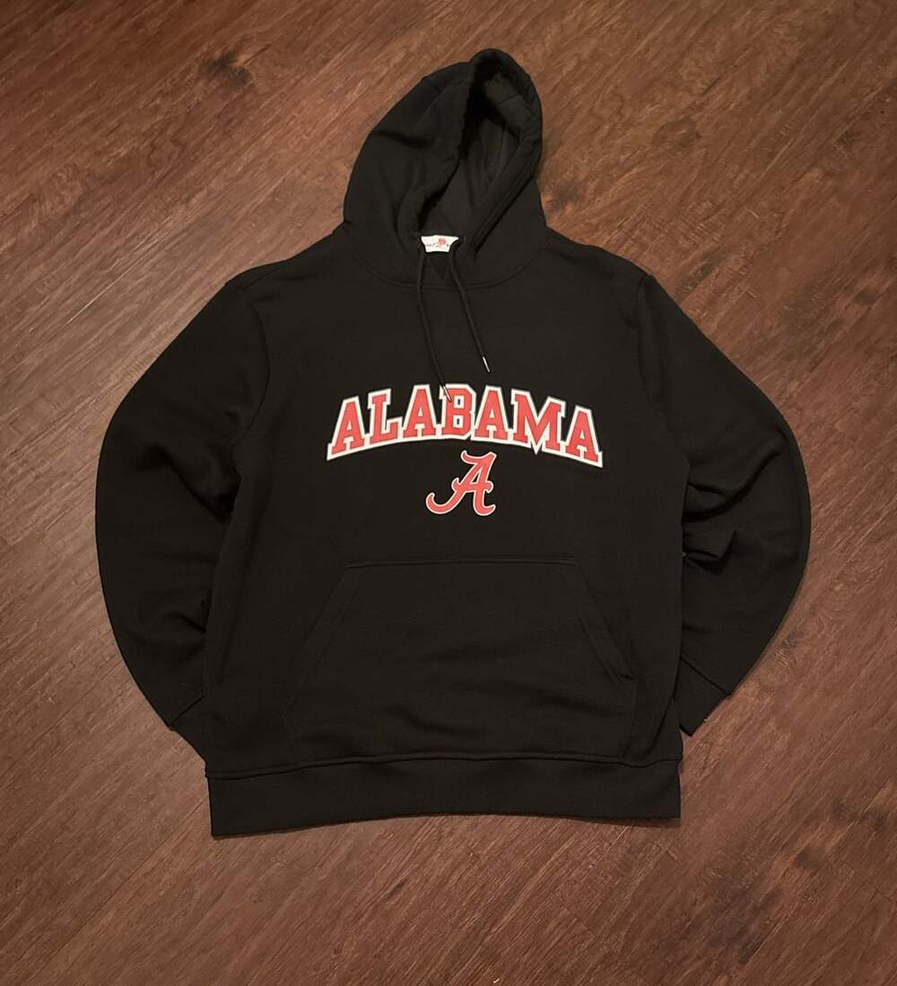 Alabama Crimson Tide L Hoodie Black